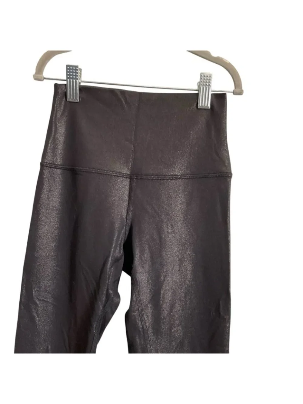 lululemon athletica Shiny Black High-Rise Leggings Size 2 Women
